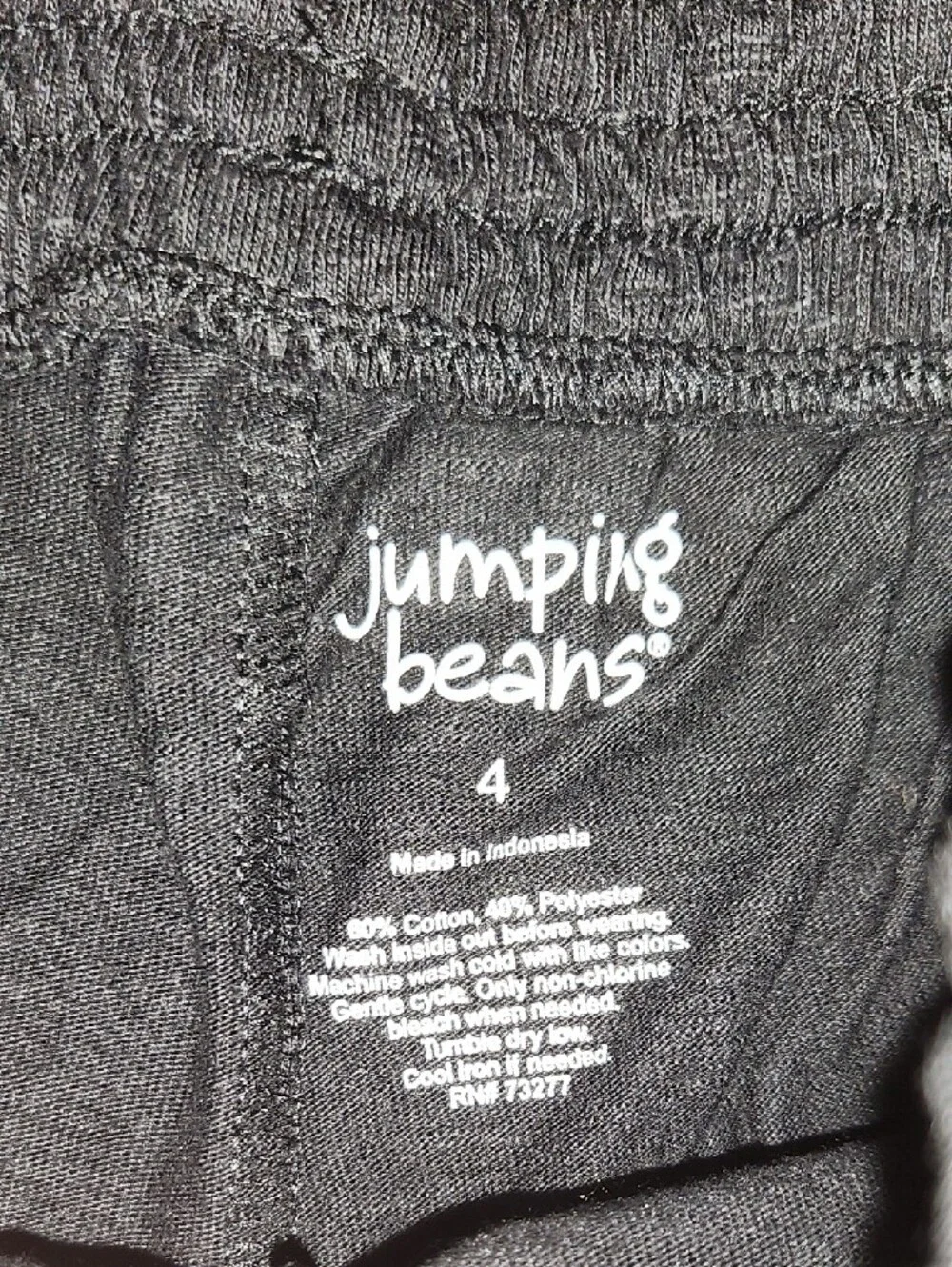 NWT jumping beans Black Elastic Waist Athletic Shorts